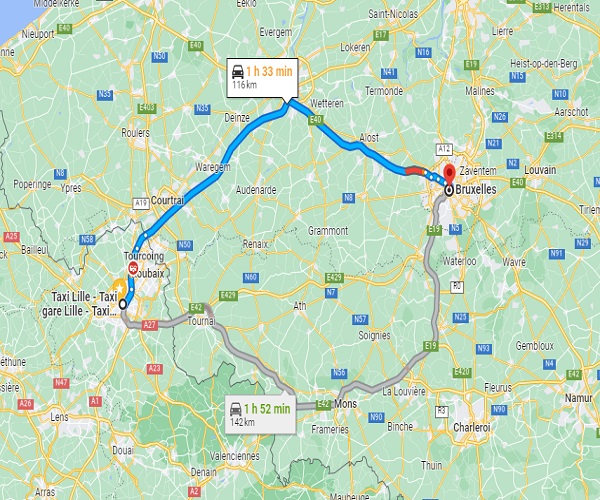 lille bruxelles taxi lille bruxelles
